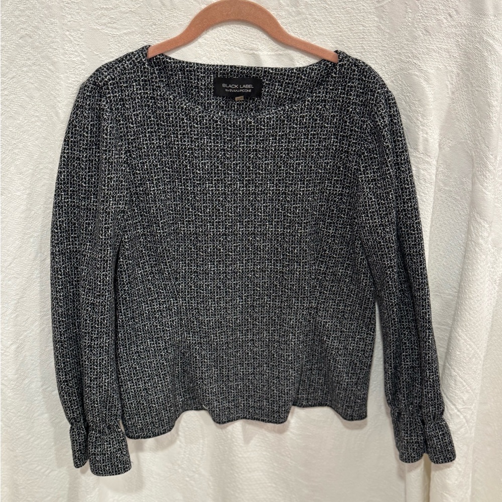 Evan Picone Monochrome Textured Sweater A15